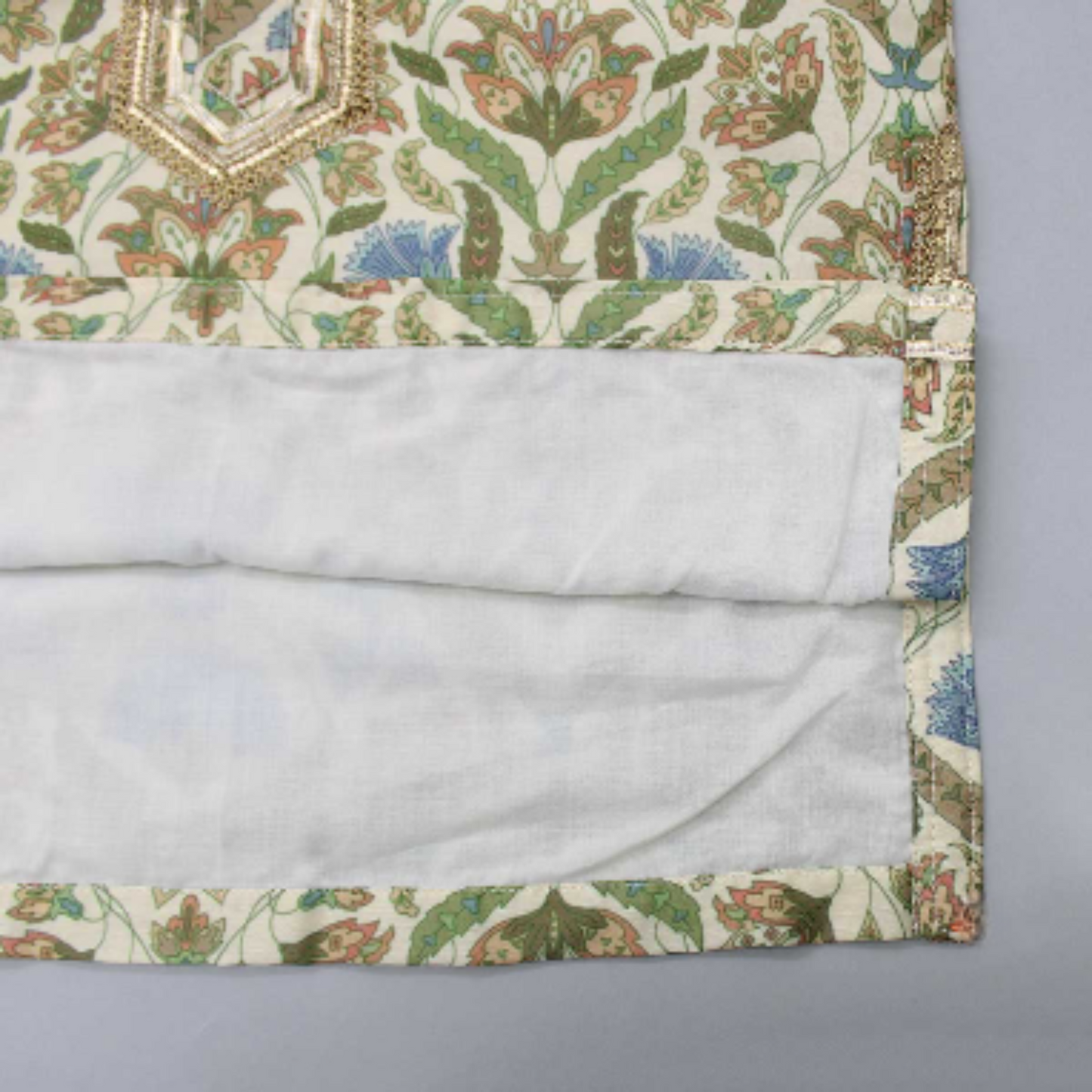 Floral Embroidered Multicolour Kurta With Matching Pyjama