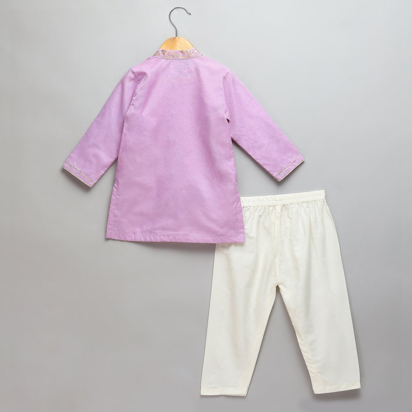 Pastel purple Kurta Pyjama with Attached jacket (Sale)