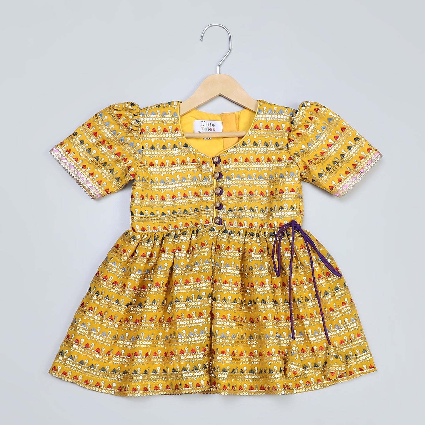 yellow heavy embroidery kurta dhoti set