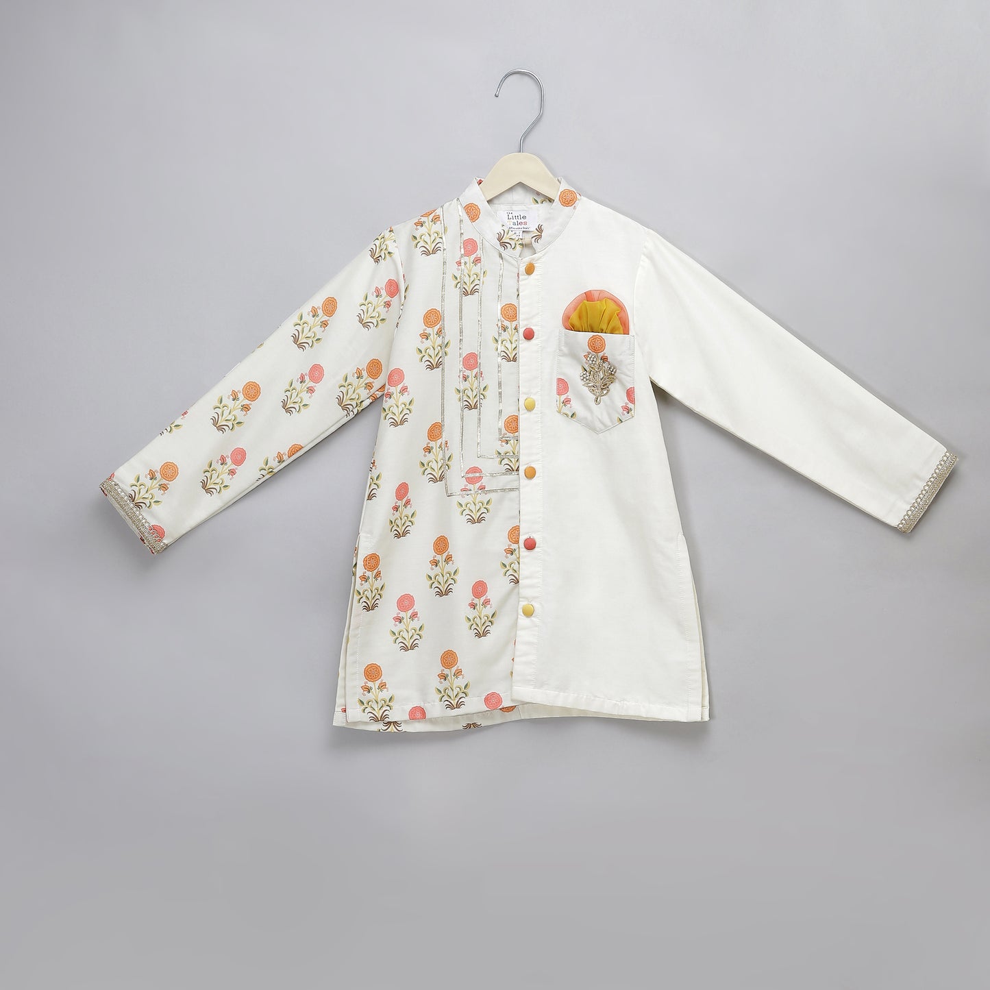 Off white Mughal printed Kurta set