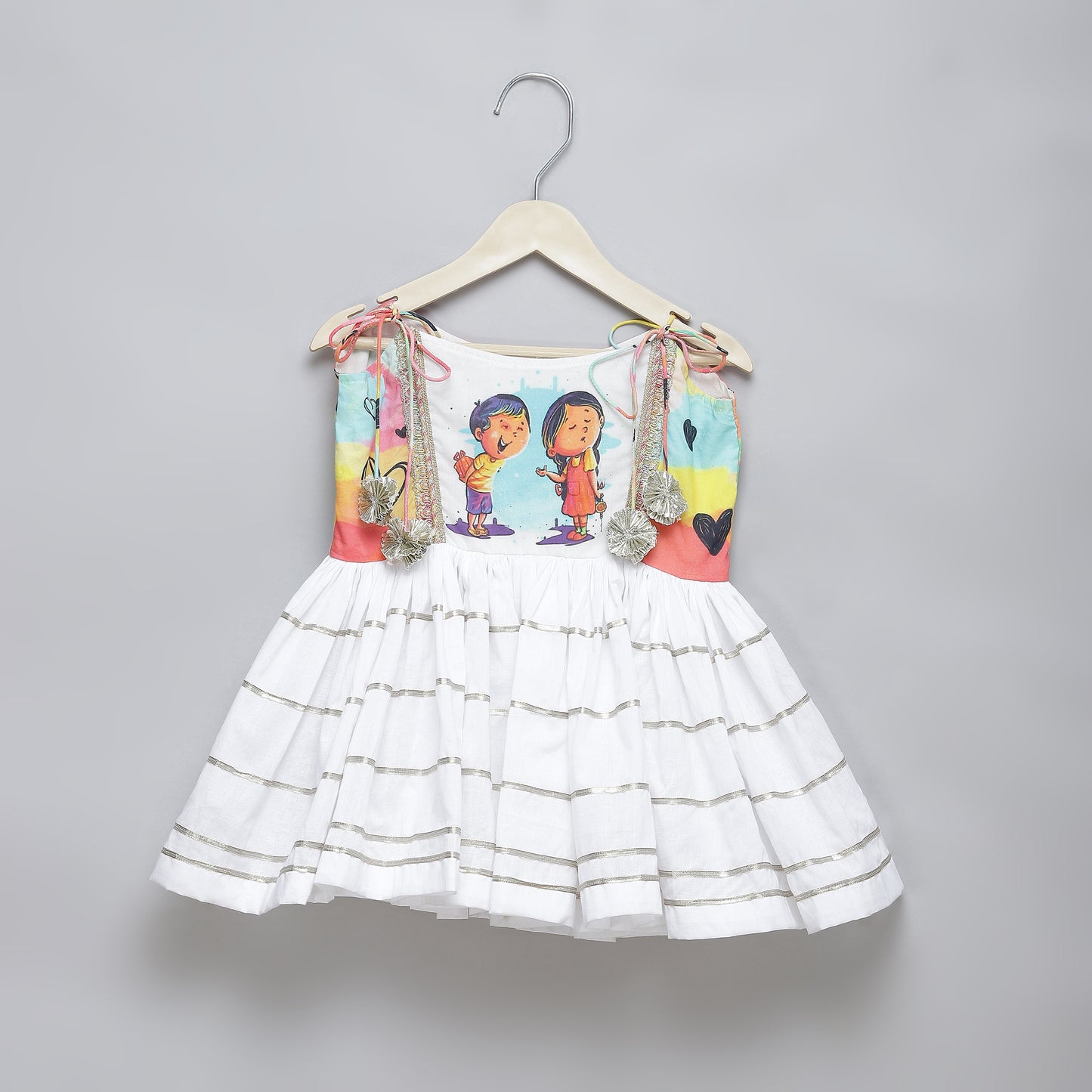 Brother sister Figure Rakhi kurta set