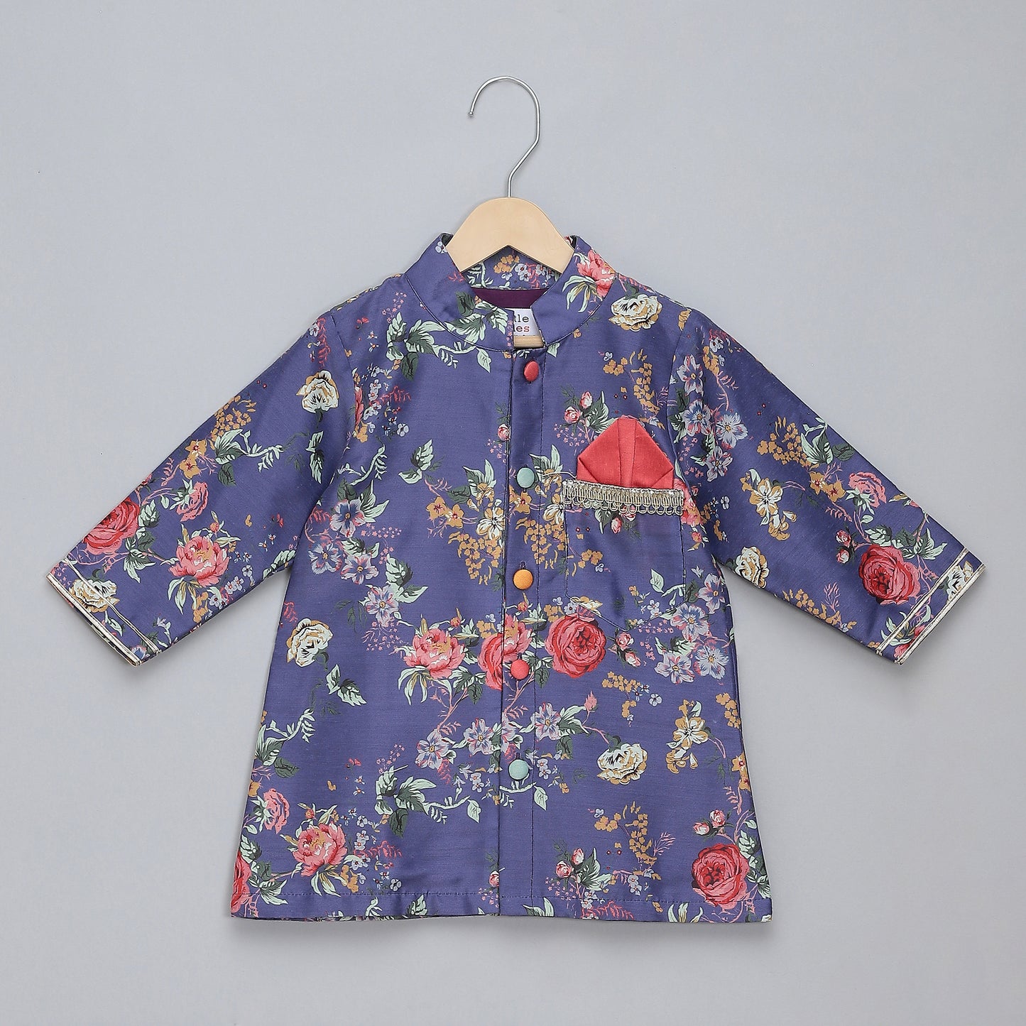 Purple Multicolor kurta pyjama set