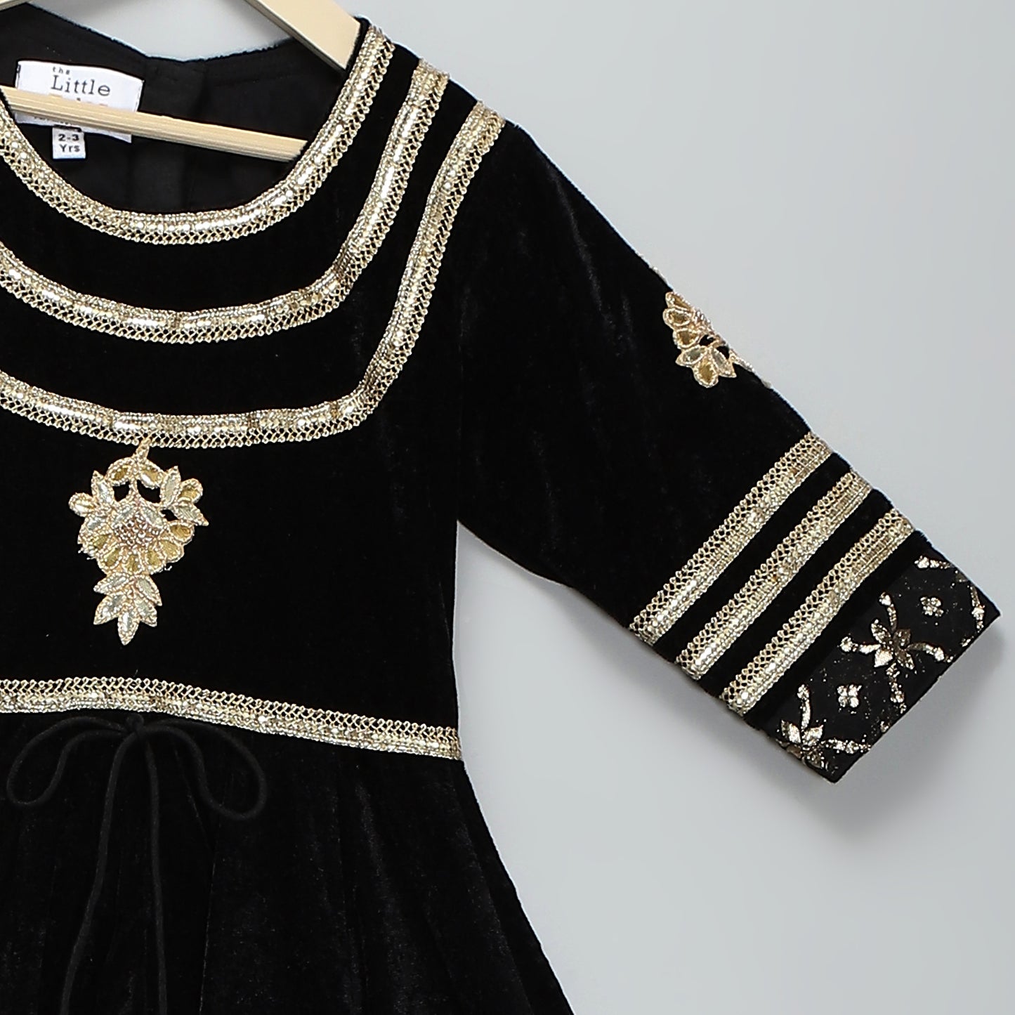 Black color anarkali set with duppata
