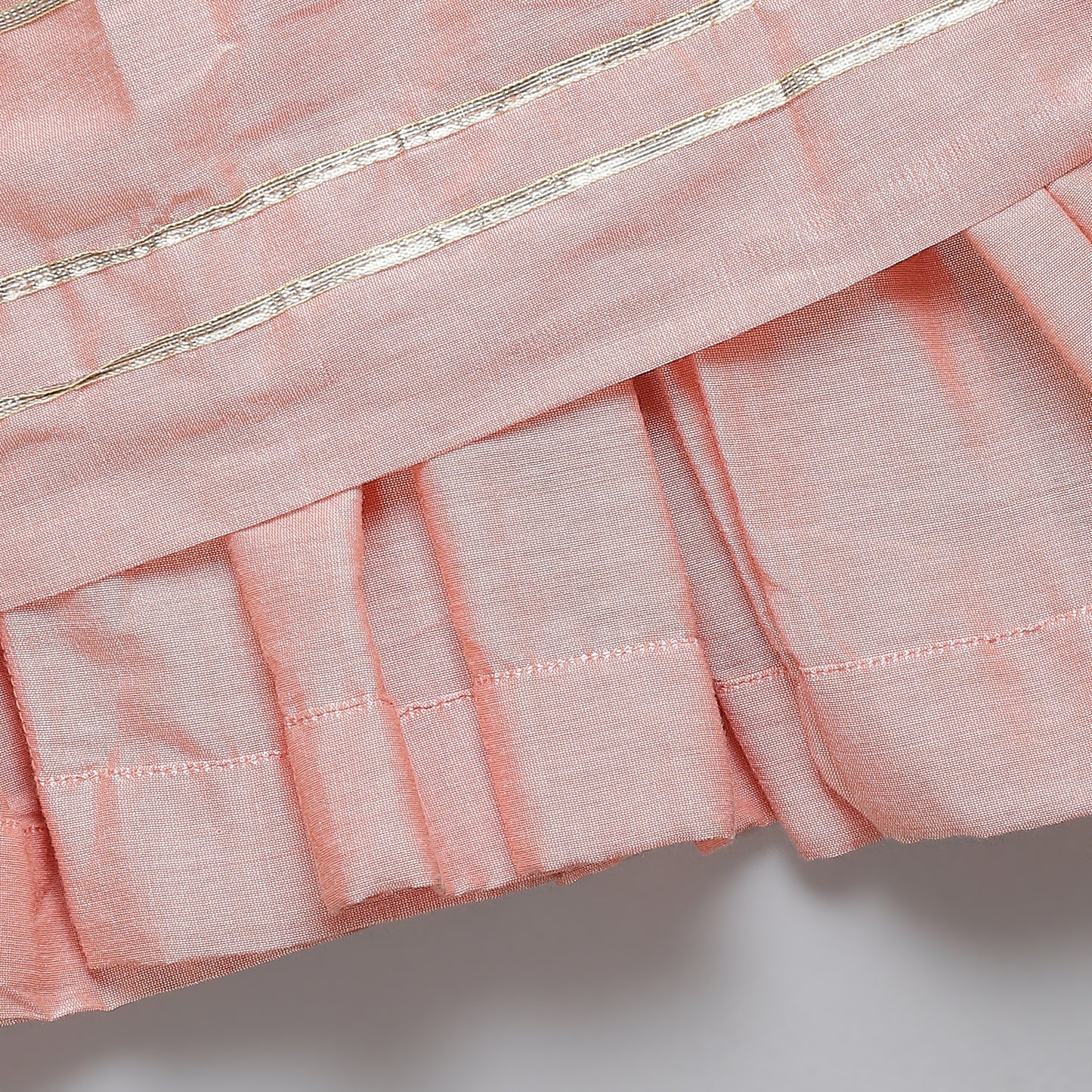 Brother sister peach Embroidered dhoti set