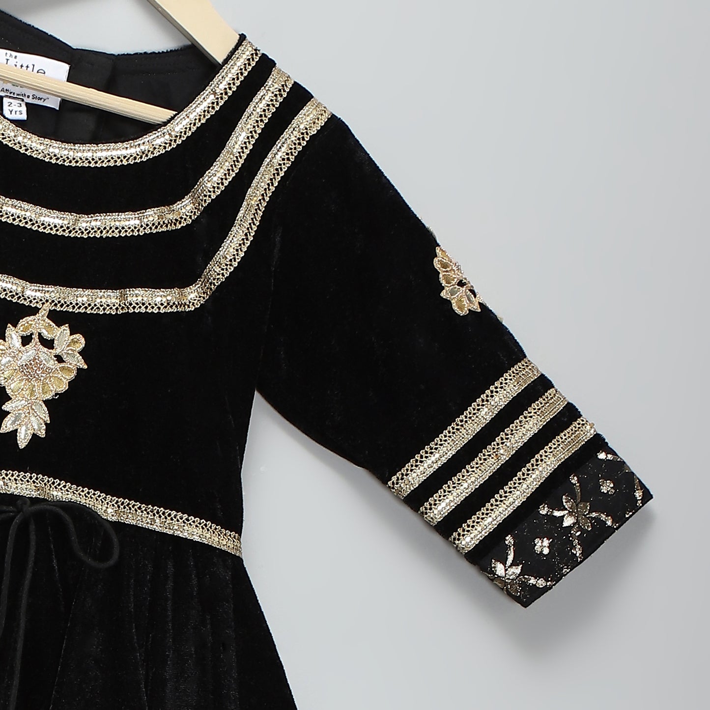 Black color anarkali set with duppata