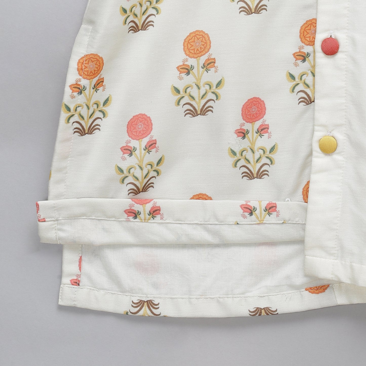 Off white Mughal printed Kurta set