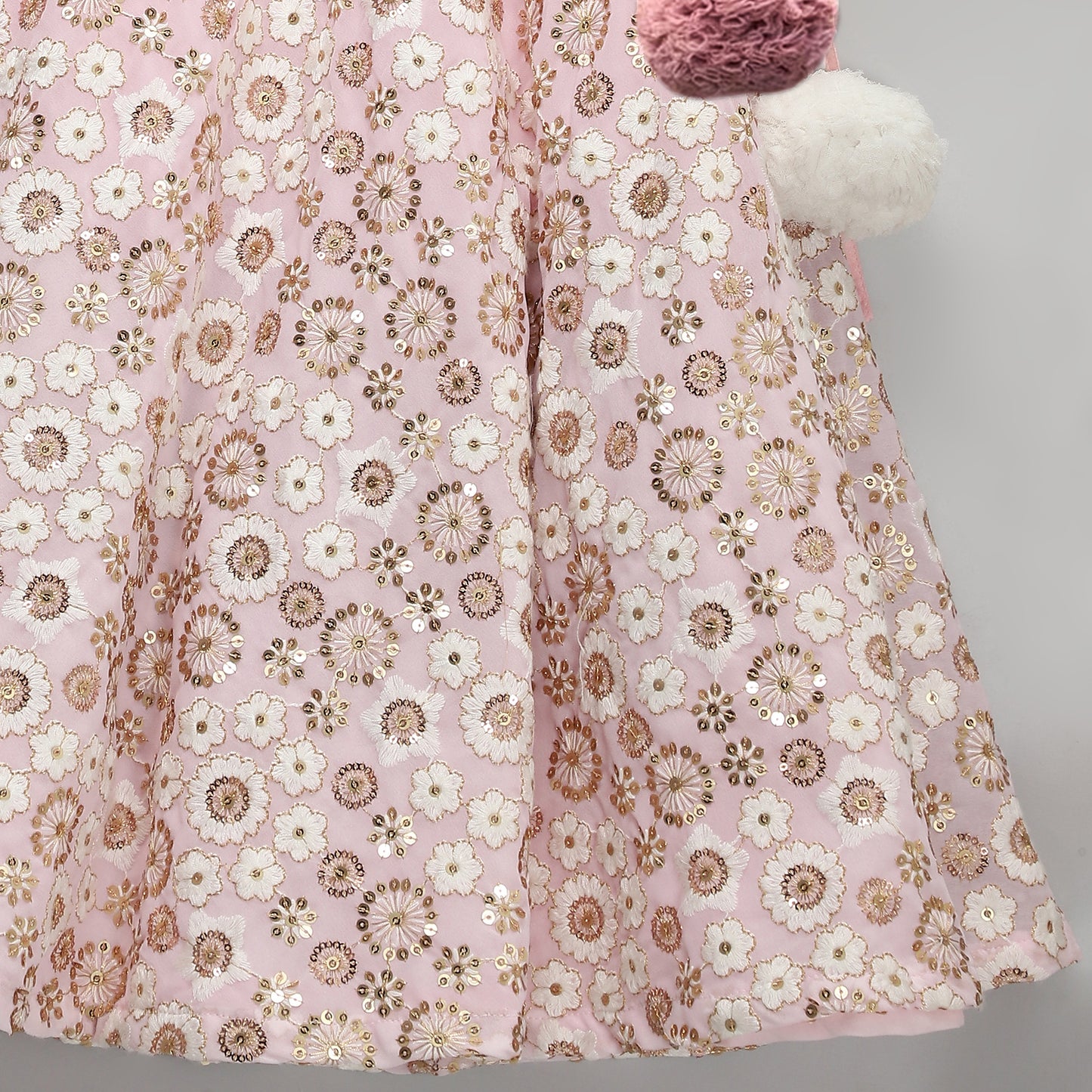 Baby Pink Heavy embroidery Lehnga set with duppata