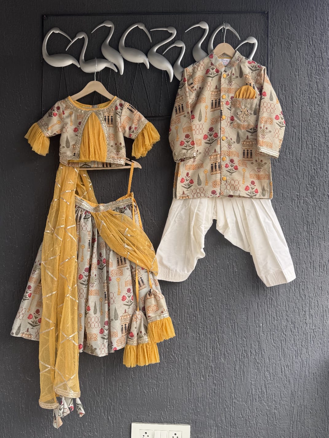 Mughal Printed Kurta Pyjama set