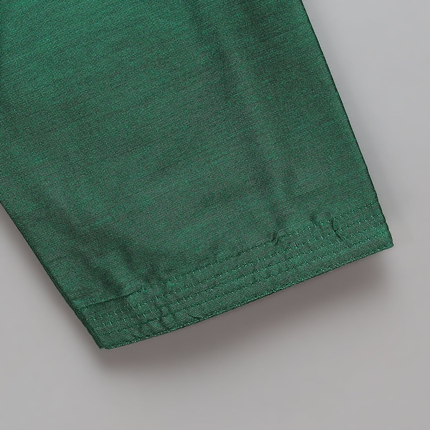 Green Kurta Pyjama with Attached Brocade jacket -1