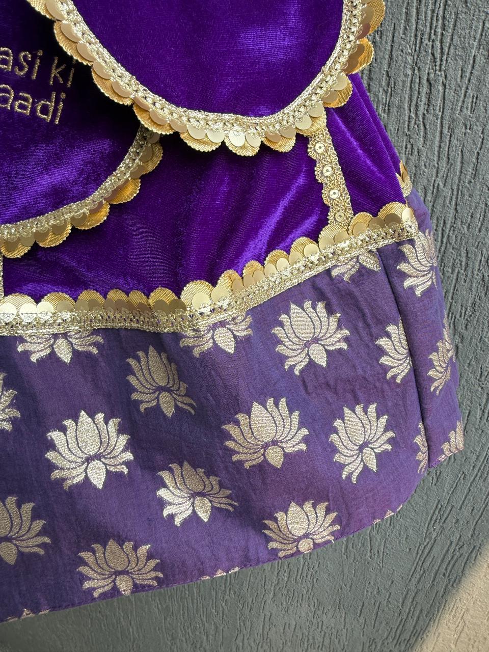 Purple Velvet Lehnga (MAASI KI SHAADI )