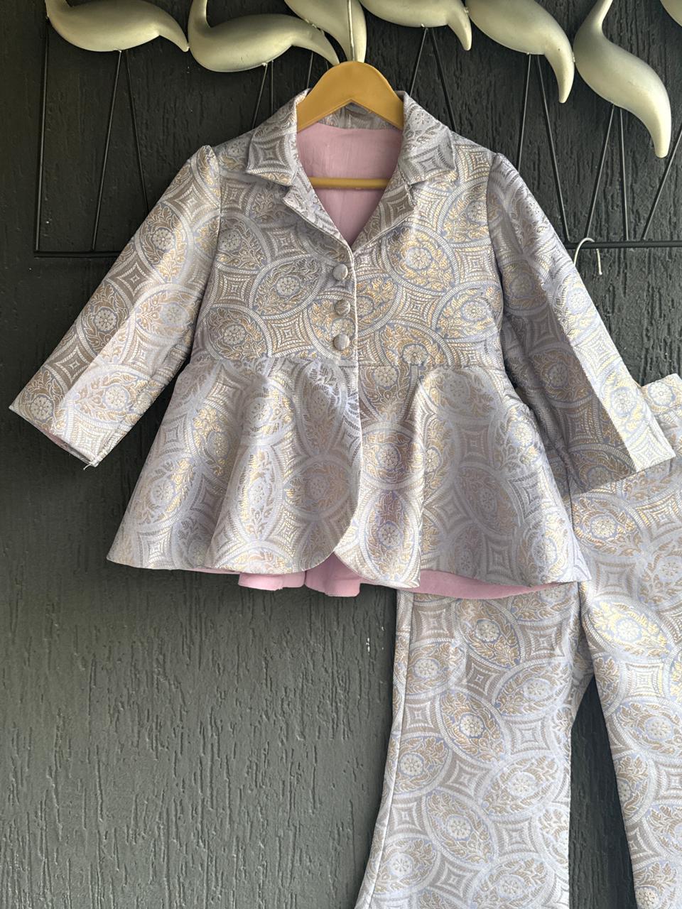 Lavendar Brocade Cord set