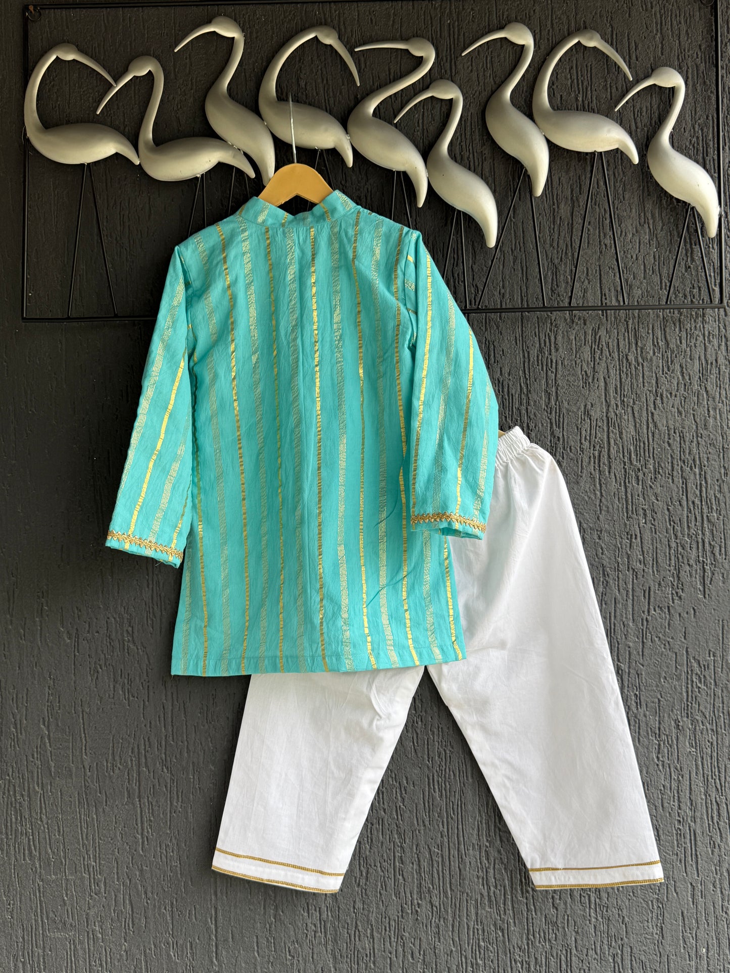 Anchor thread Blue kurta set