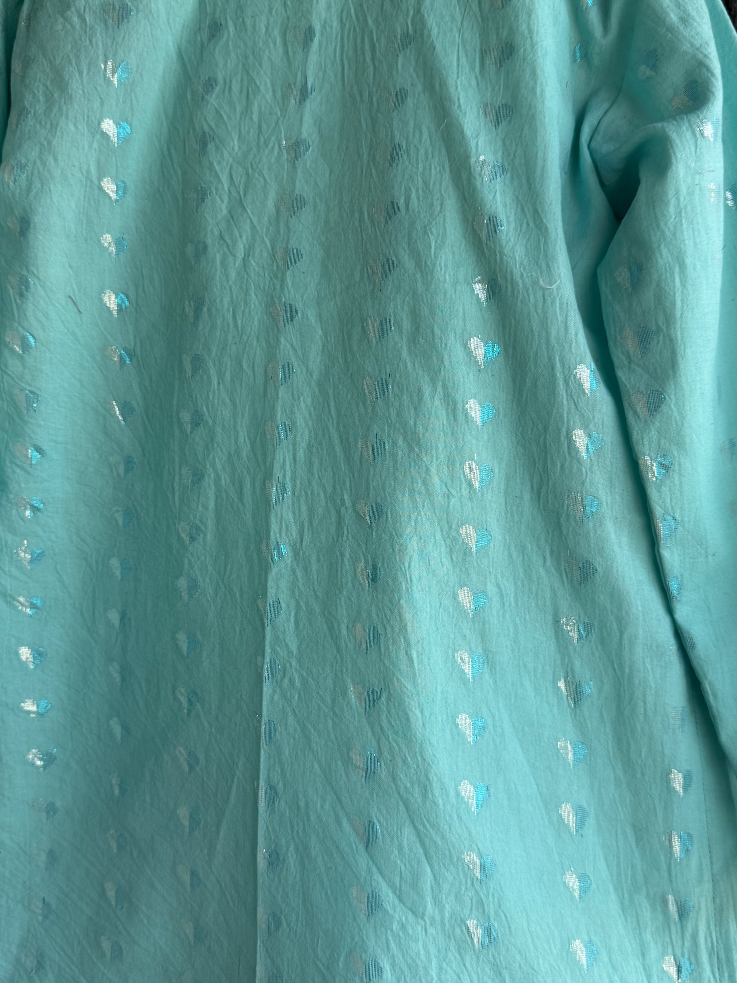 Anchor thread sky blue kurta set
