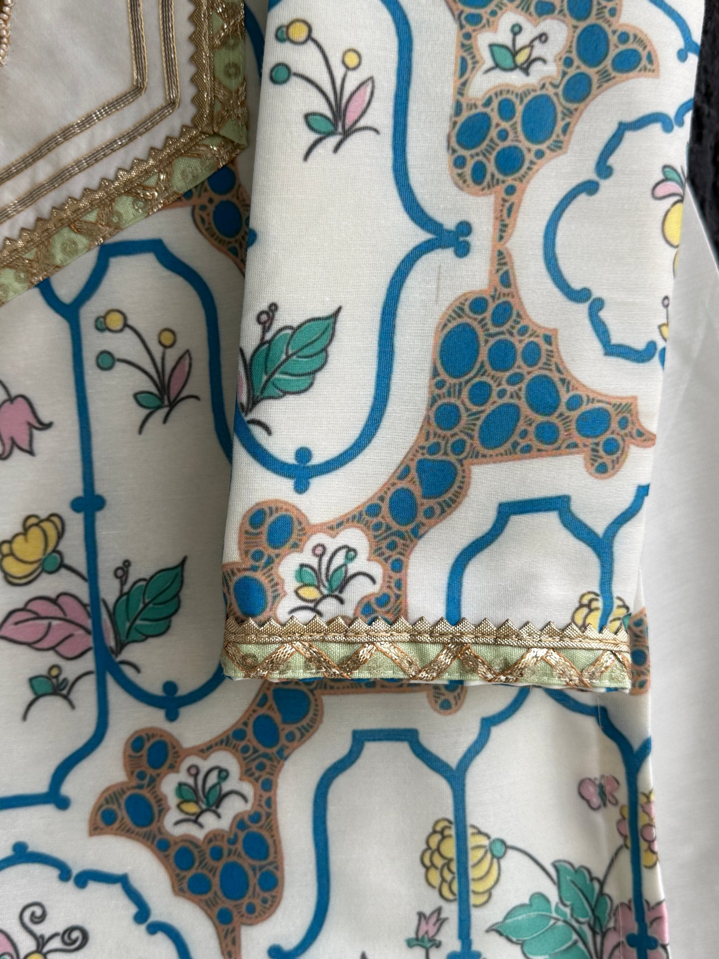 Butterfly print kurta set
