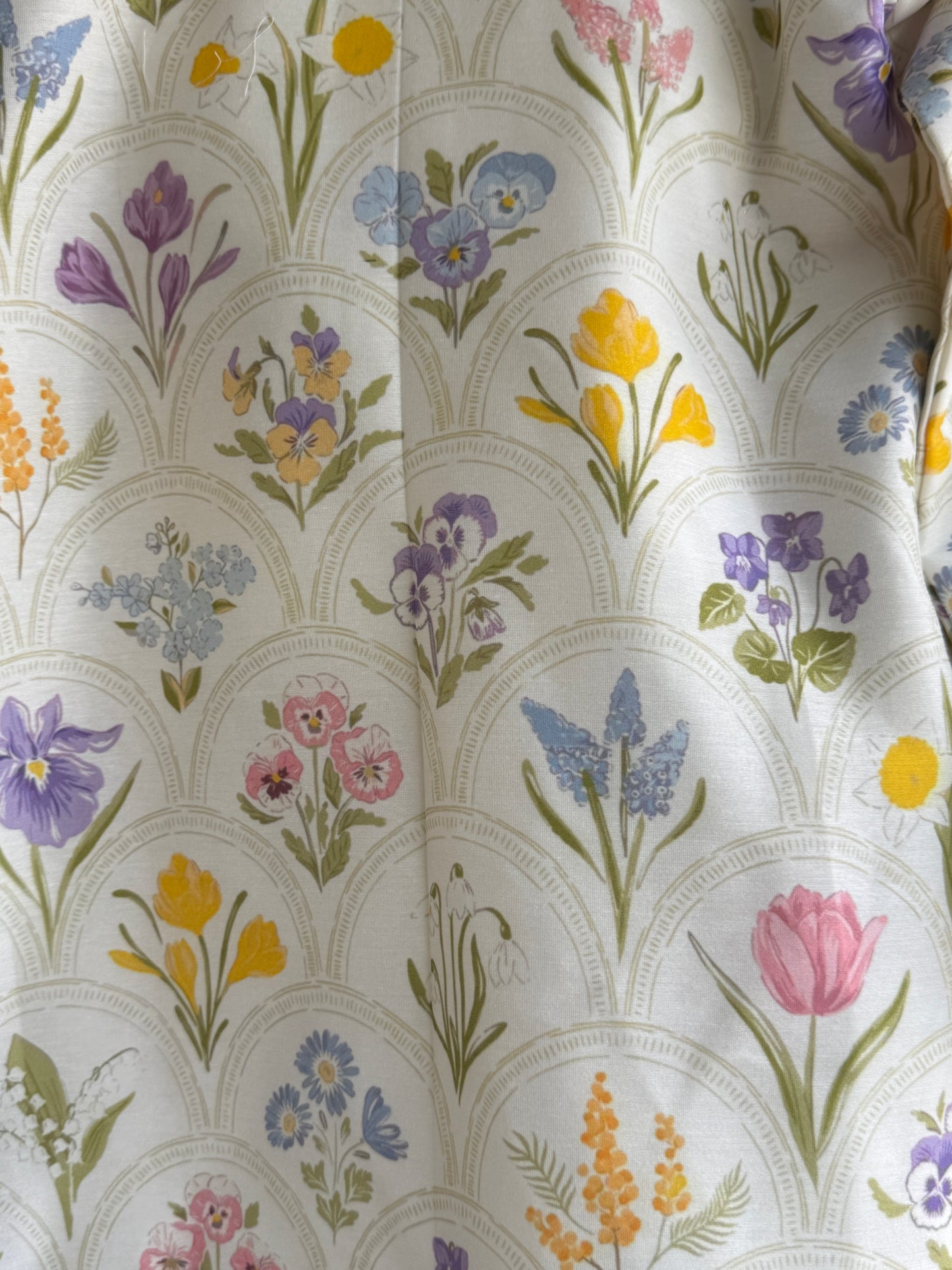 Off white floral hand paint print kurta set