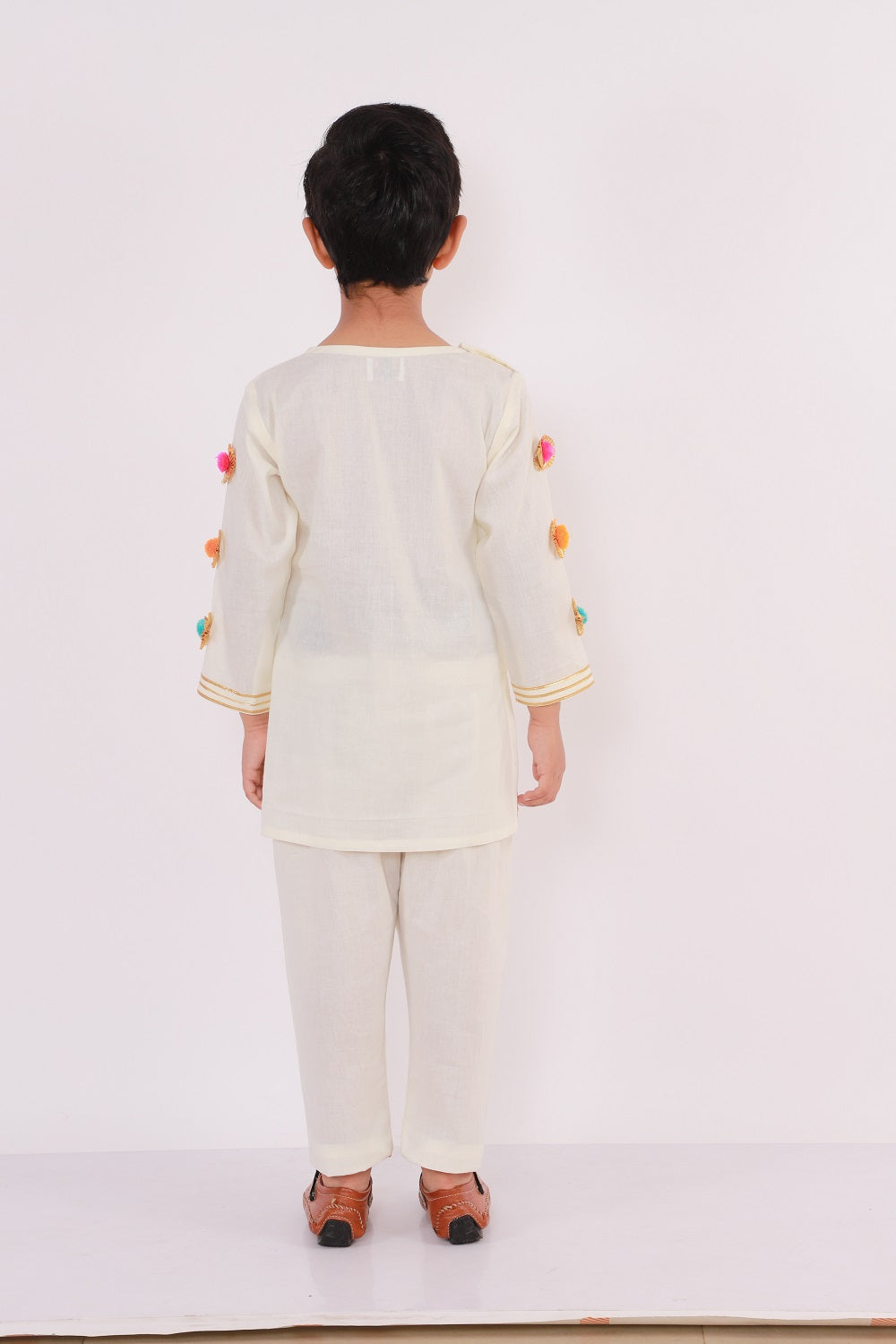 Water Gun Embroidered Kurta Pyjama set