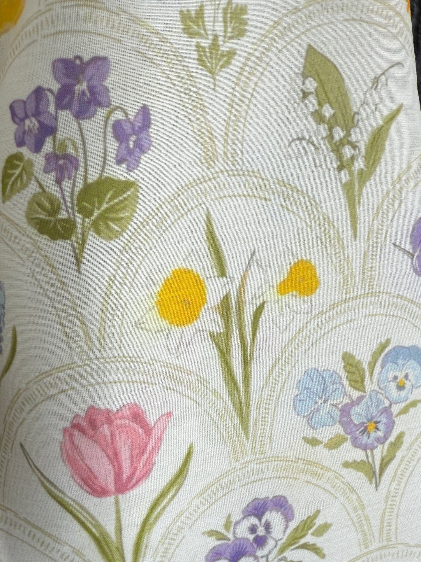 off white floral hand paint print kurta set