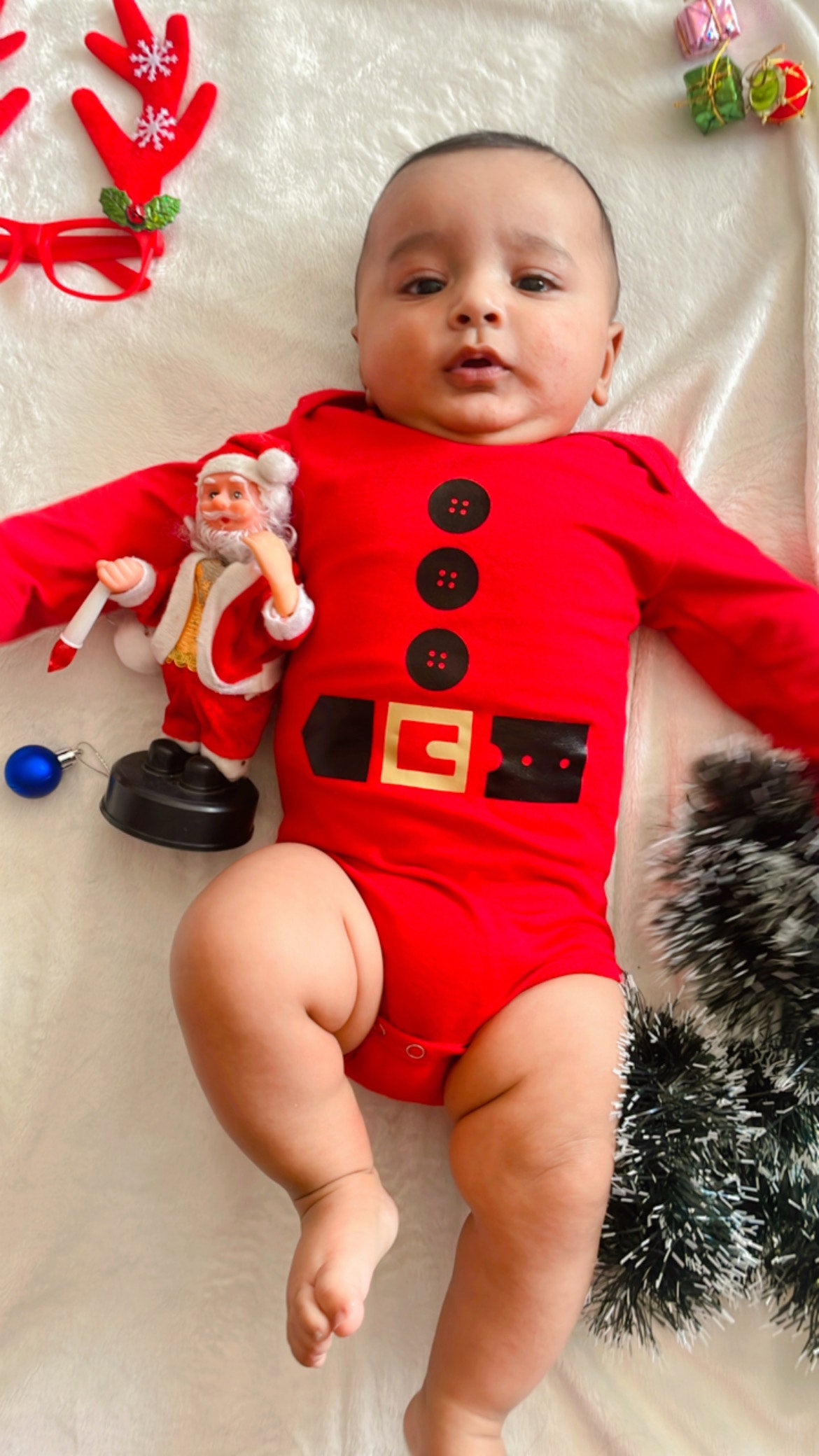 Red Santa Onesie