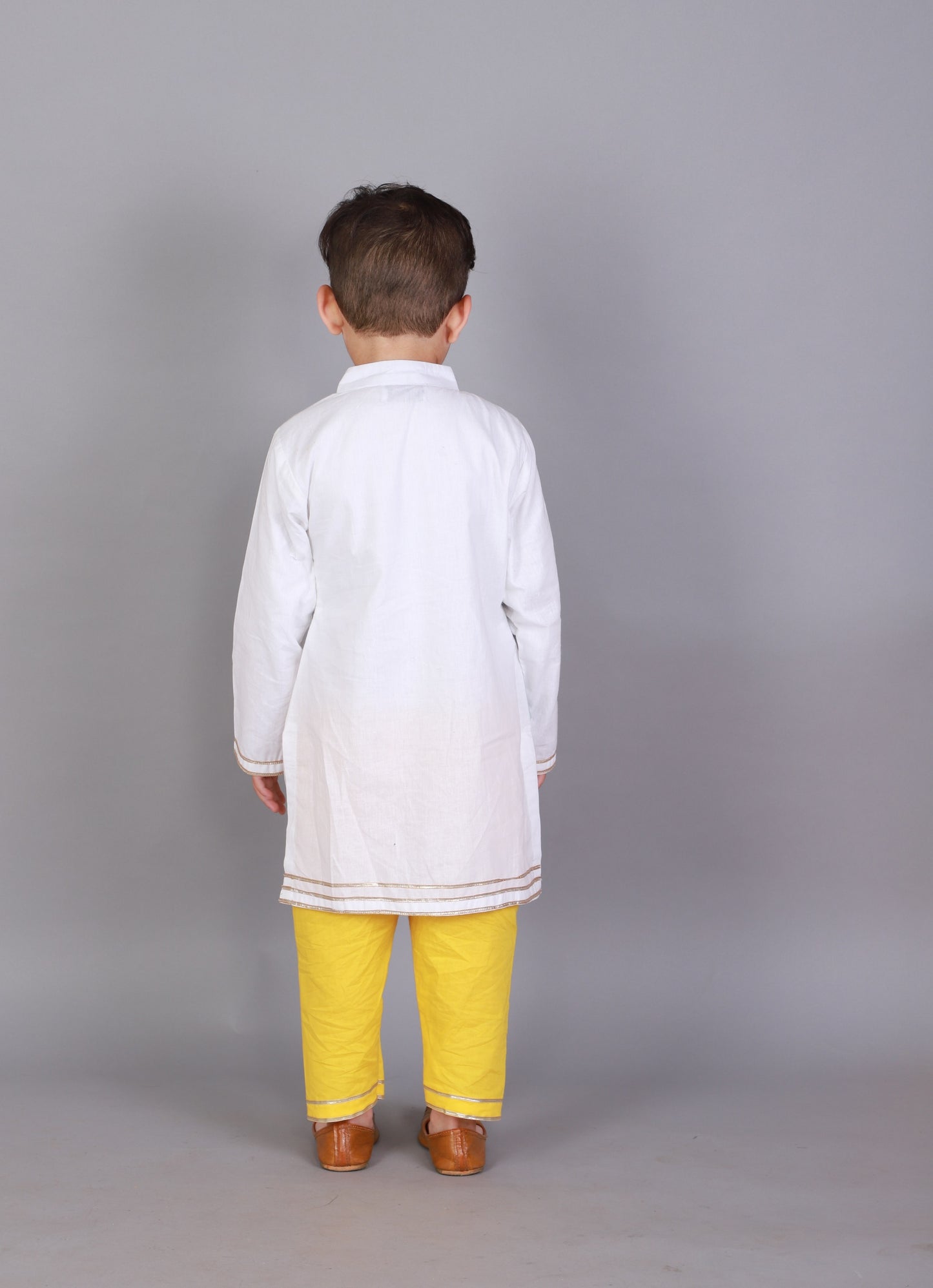 Kite embroidered White Blue Kurta Pyjama set
