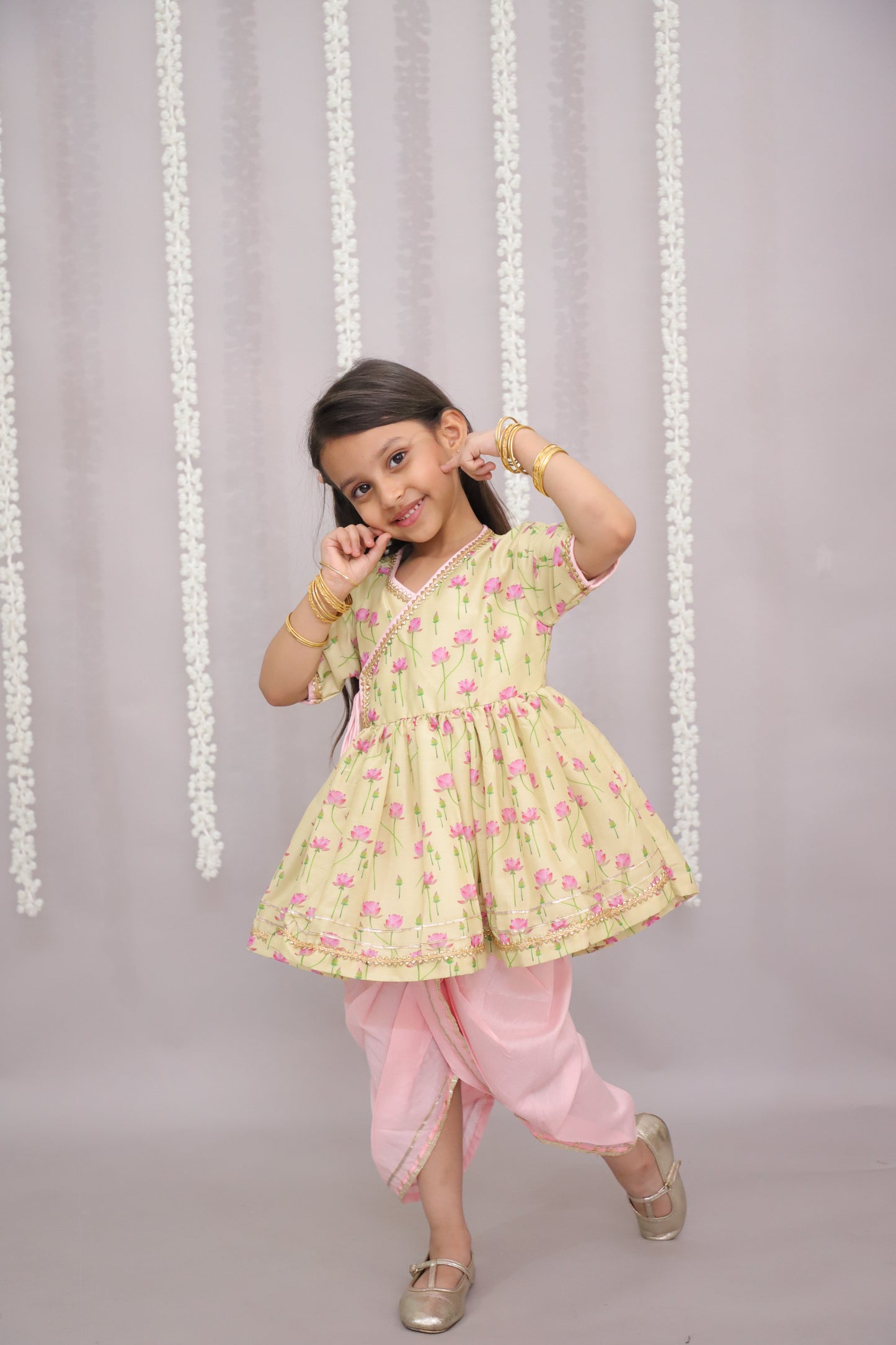 lotus print angrakha set (Sale)