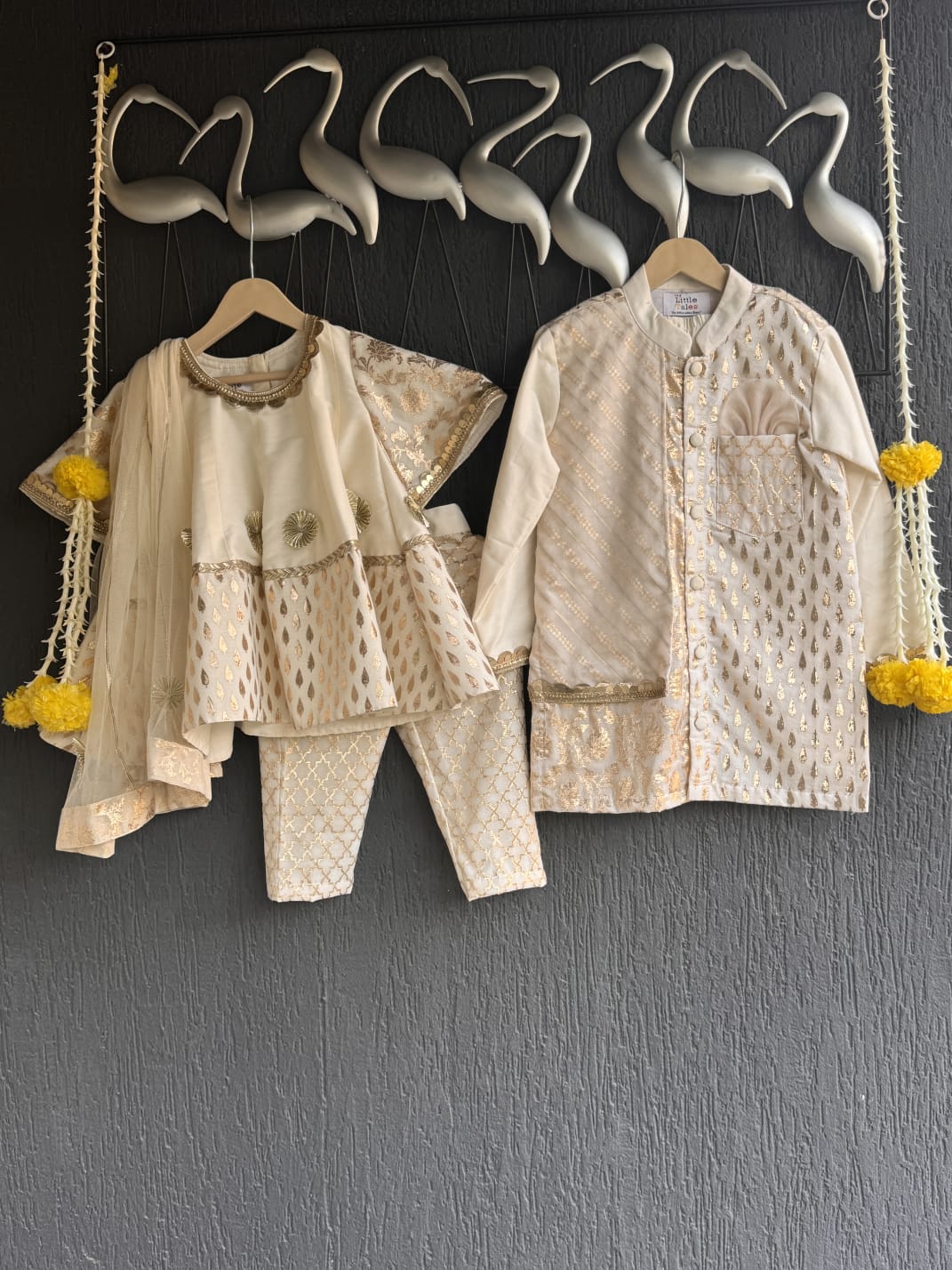 Off White Chanderi Kurta set