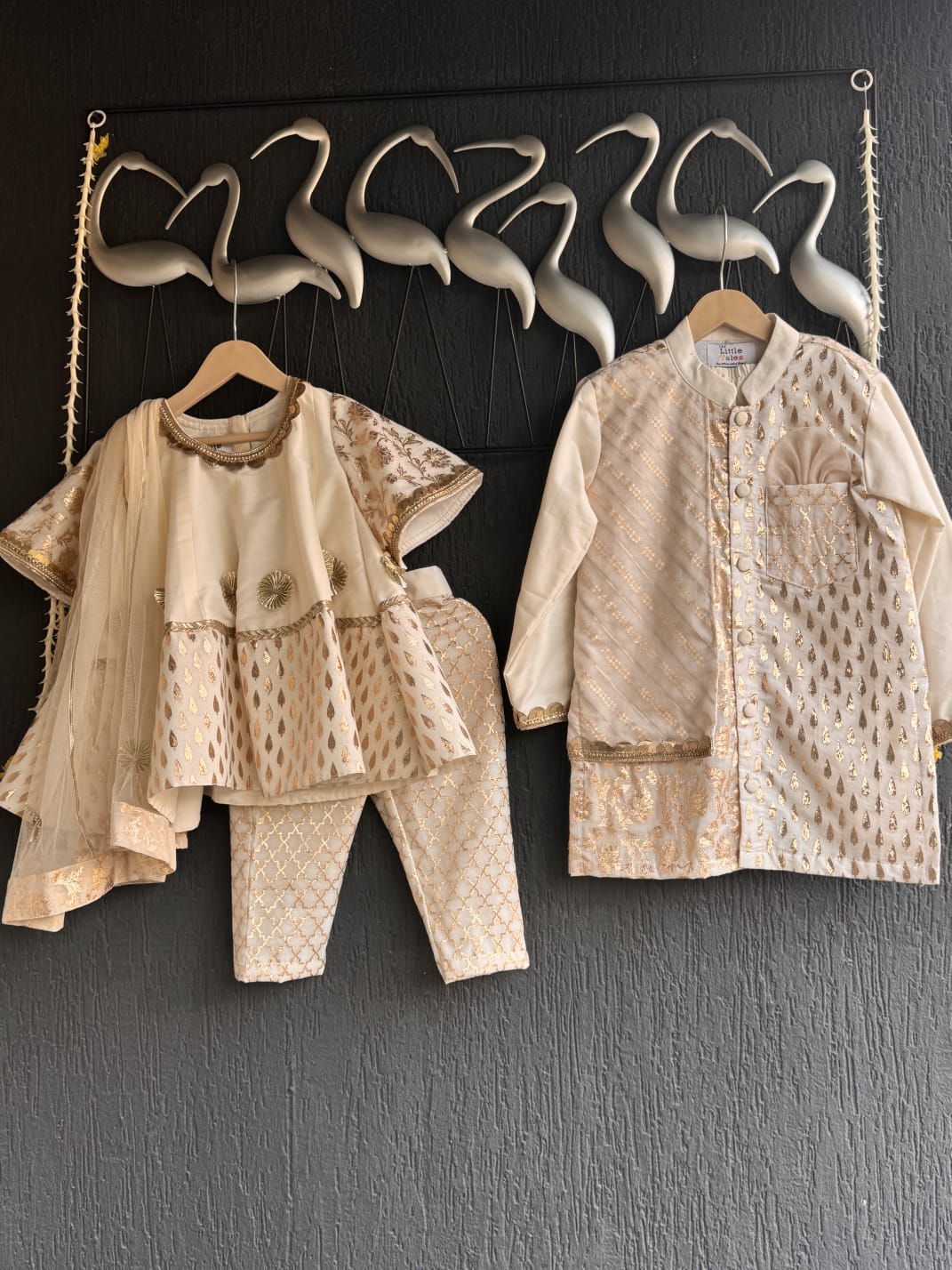 Off White Chanderi Kurta set