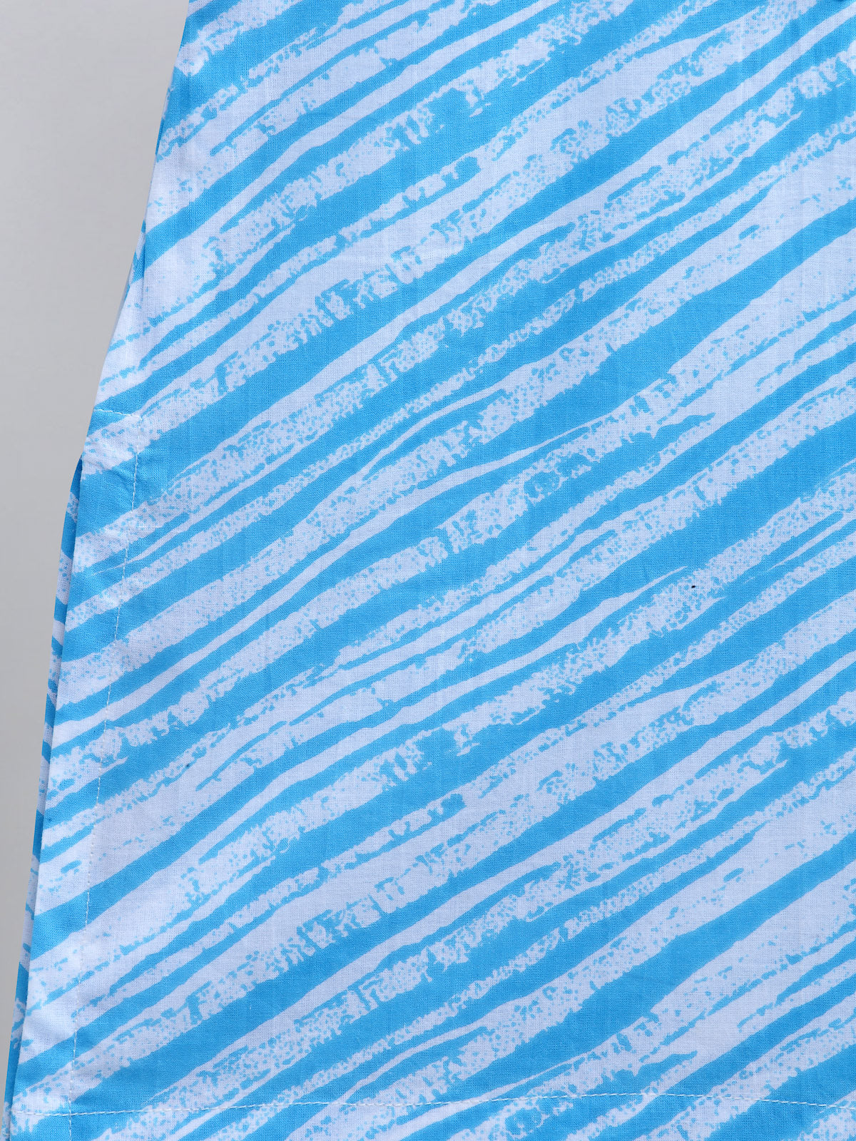 Light Blue Printed Kurta with Pyjama