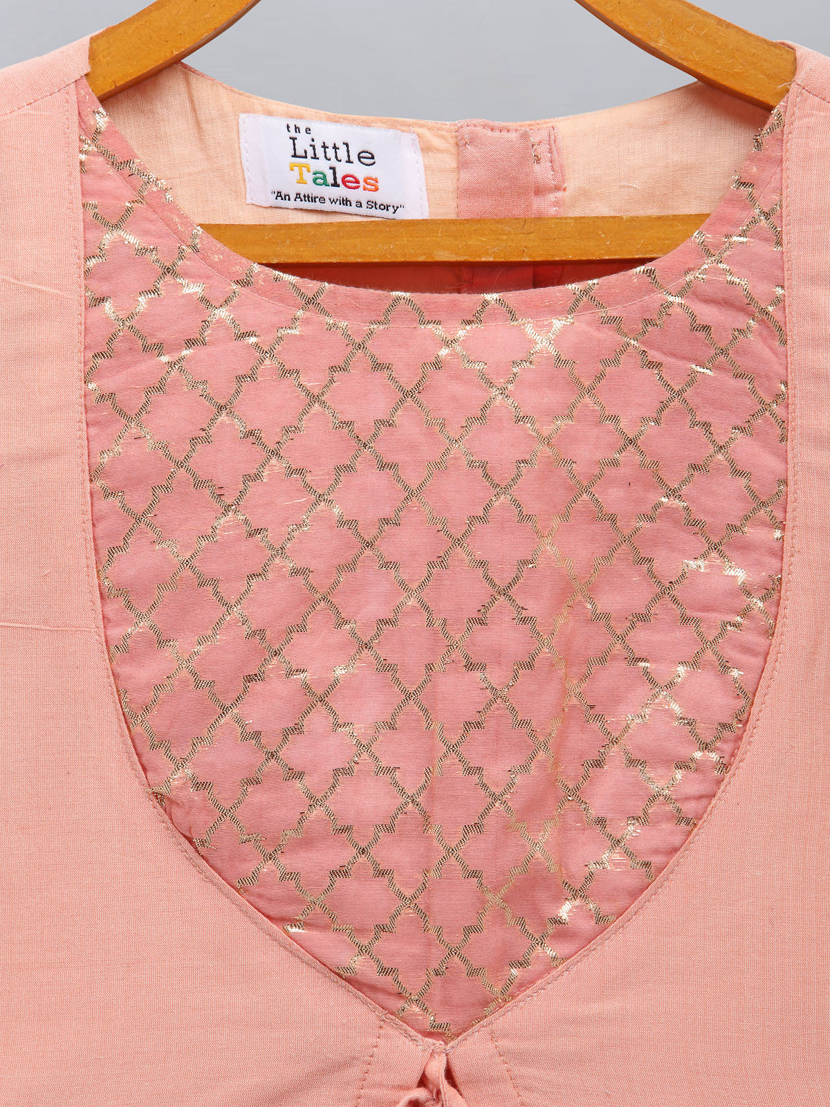 Peach frilly top with Double layered net Lehnga