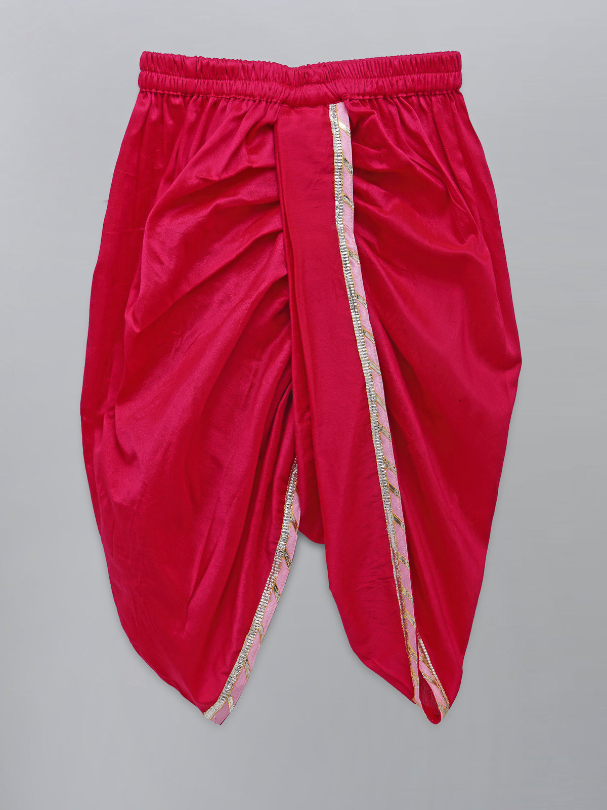 Off White Krishna Embroidered Angrakha Kurta Dhoti Set