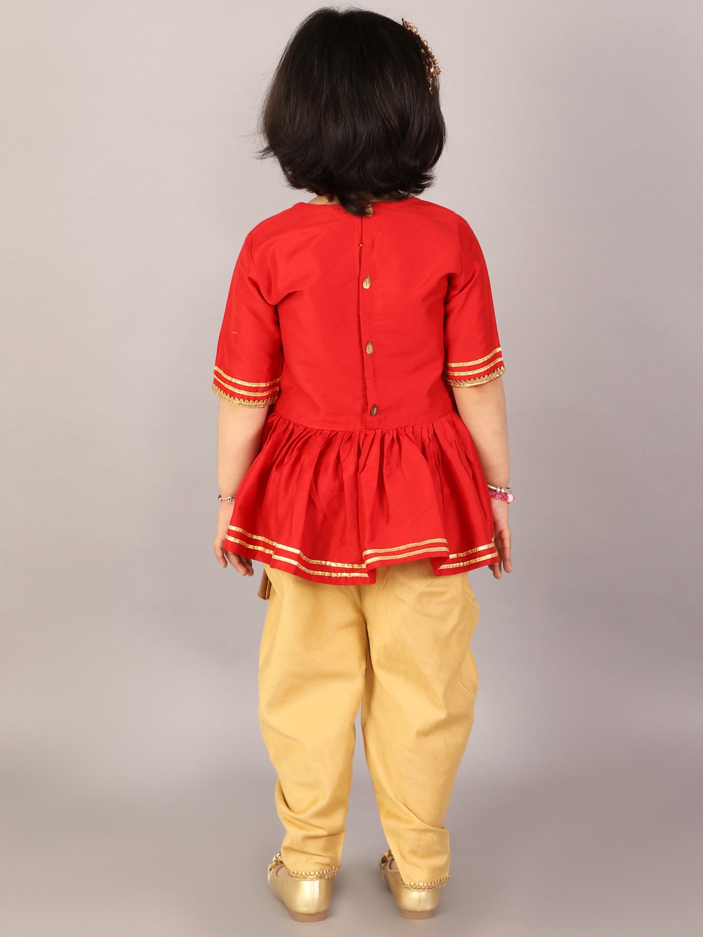 Thread of Love peplum kurta with Dhoti set