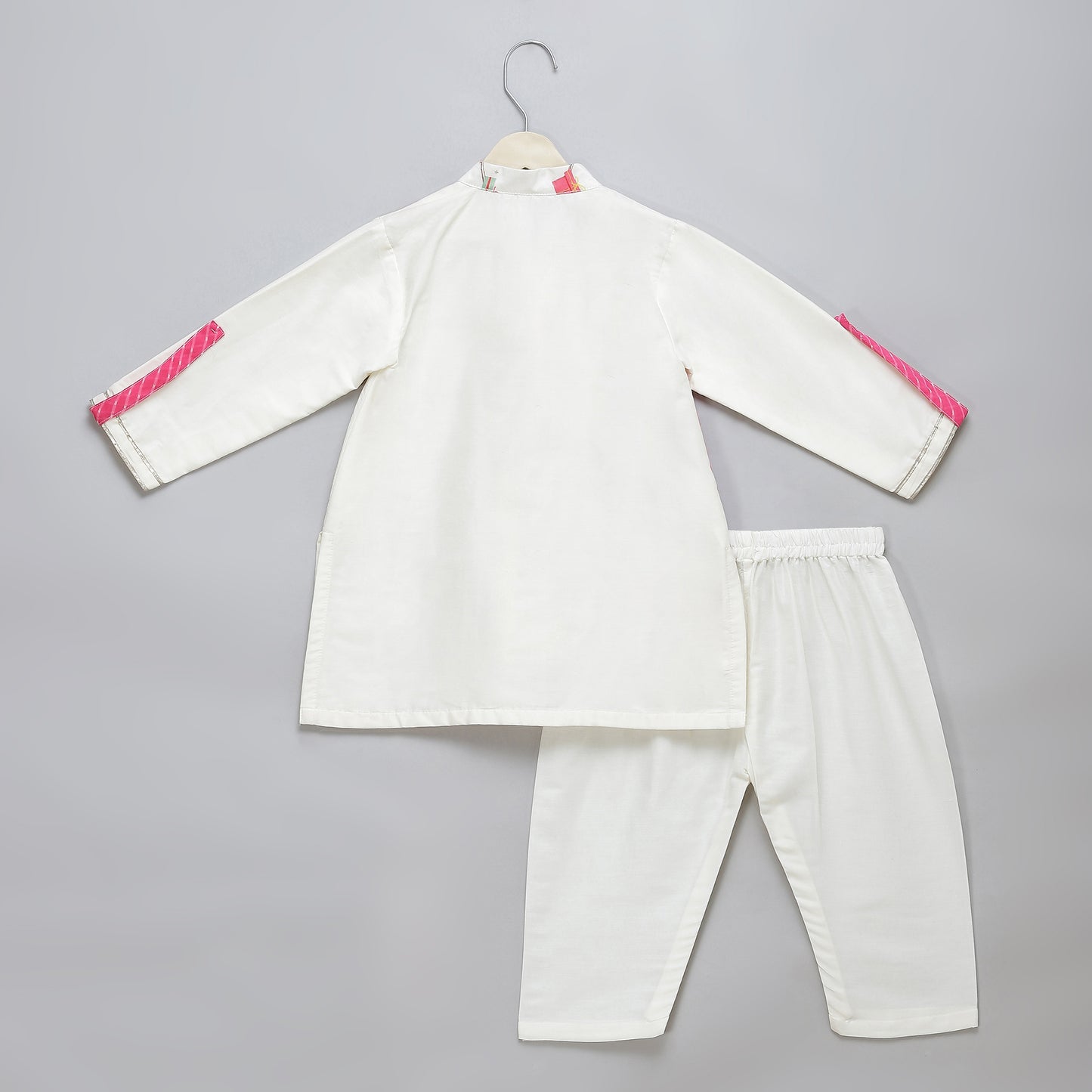 Off white Happy Rakhi printed Kurta Pyjama set
