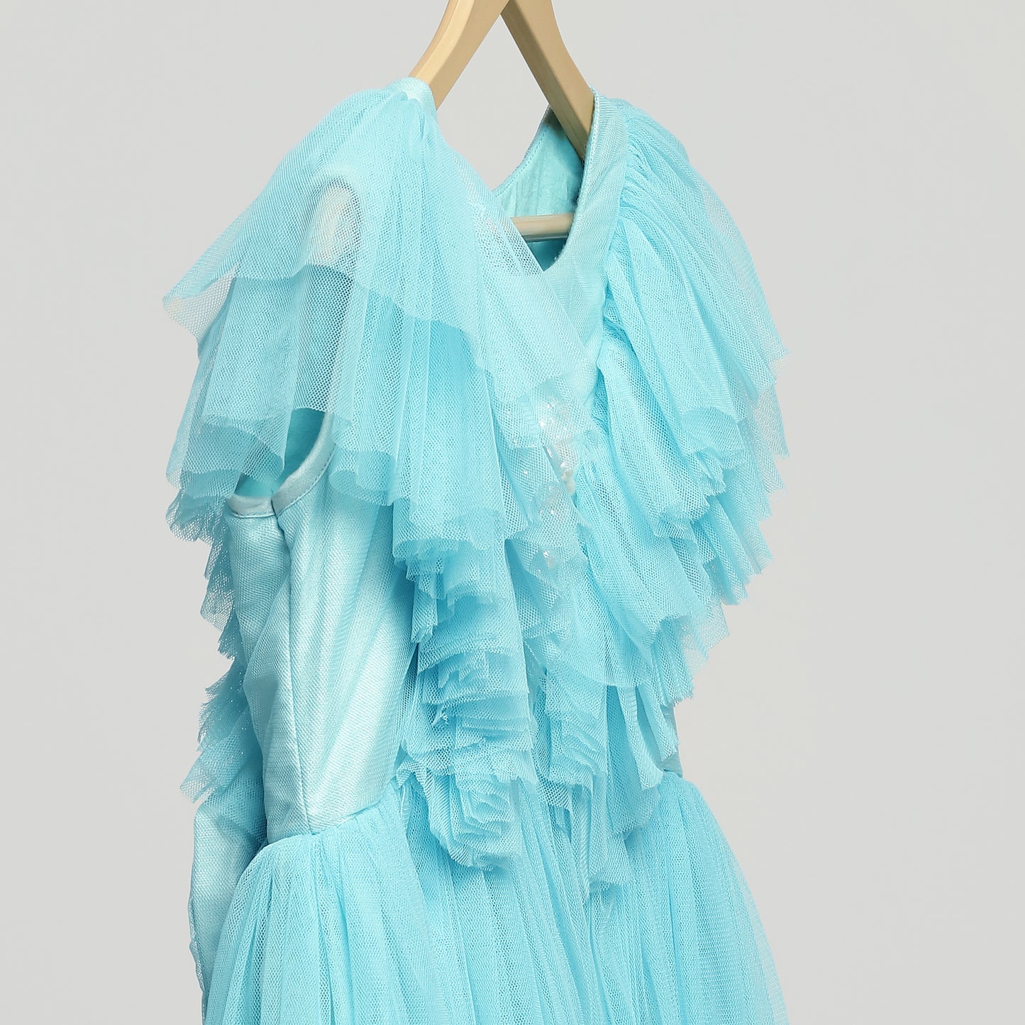 FEROZI BLUE NET BIRTHDAY DRESS