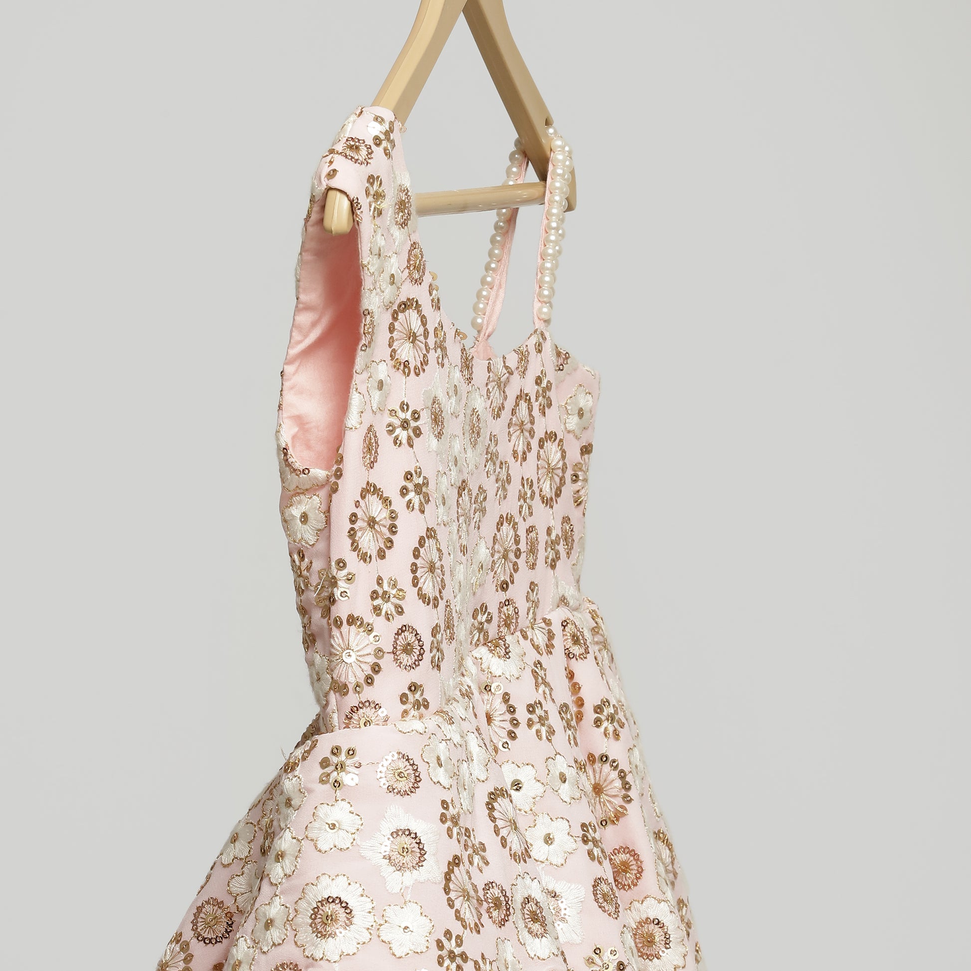 PINK EMBROIDERY PEPLUM DRESS The Little Tales PINK EMBROIDERY PEPLUM DRESS The Little Tales