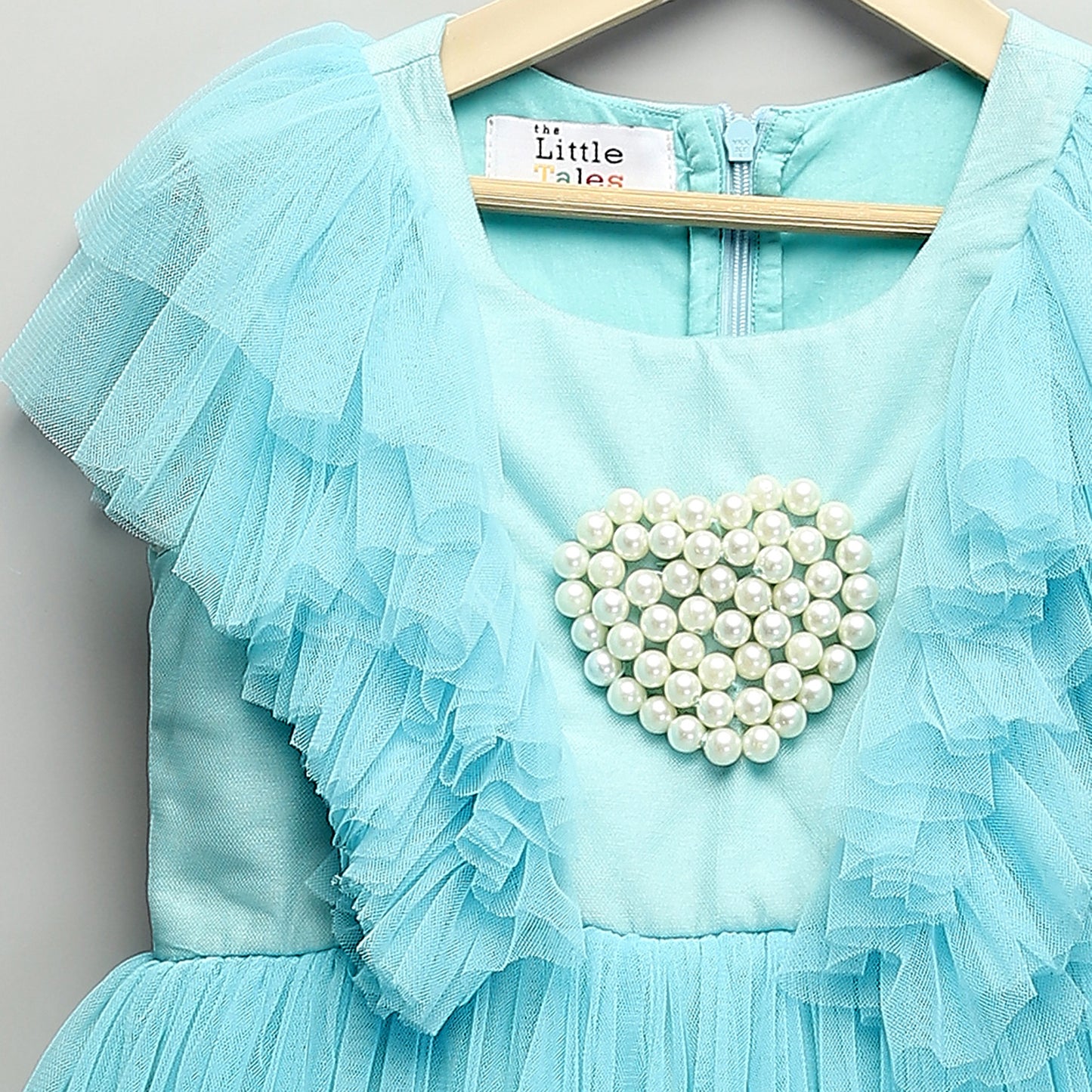 FEROZI BLUE NET BIRTHDAY DRESS