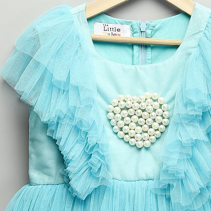 FEROZI BLUE NET BIRTHDAY DRESS