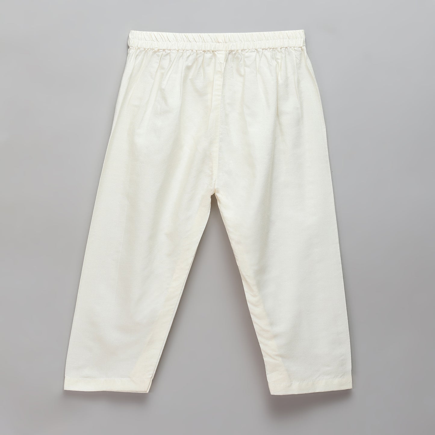 Offwhite multi zari panelled kurta Pyjama