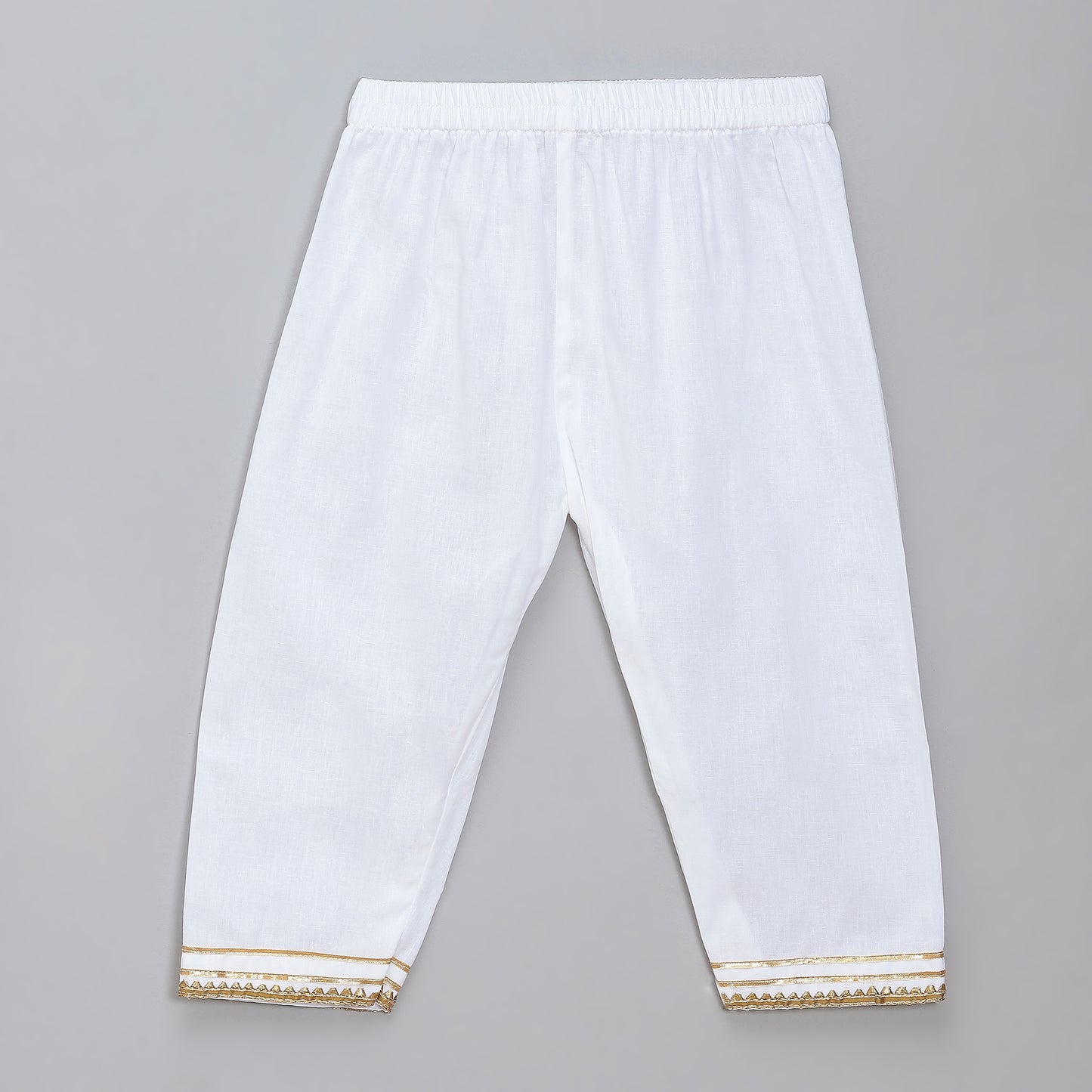Eid embroidered White Green  Kurta Pyjama set
