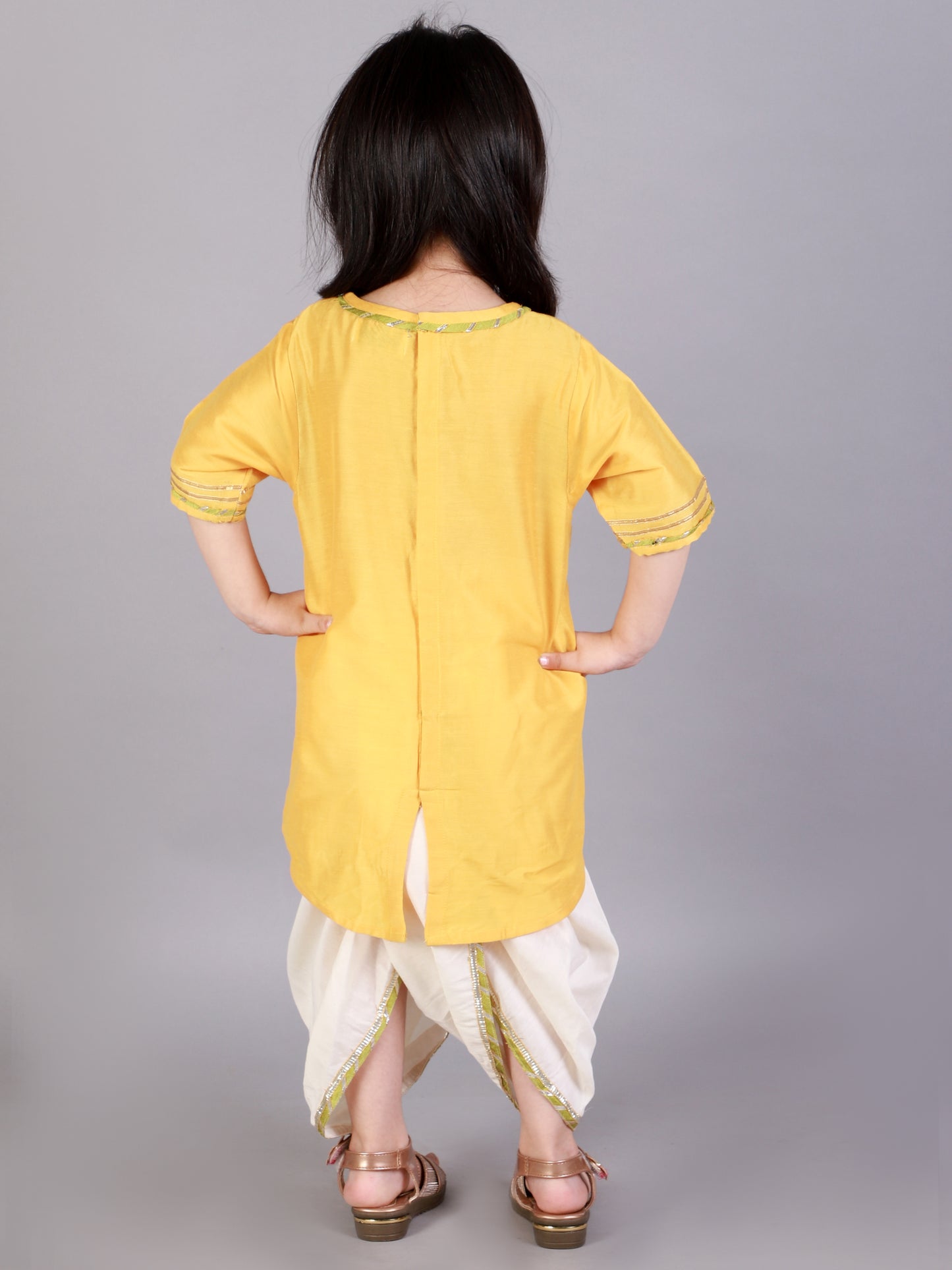 Pichwai embroidered Kurta Dhoti