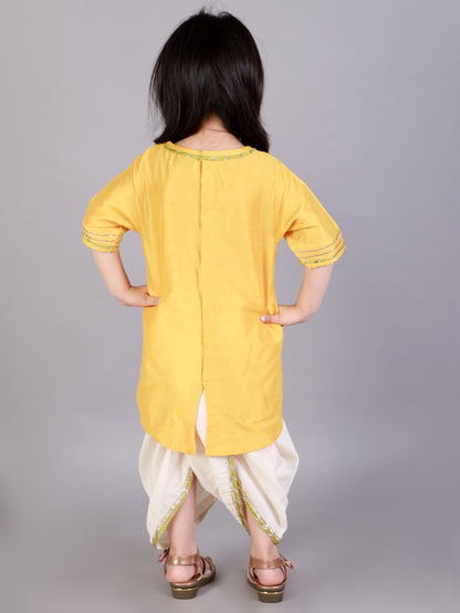 Pichwai embroidered Kurta Dhoti