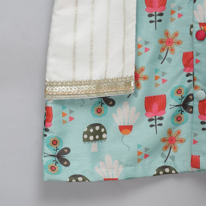Green Bee printed kurta Pyjama set