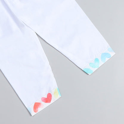 Heart print kurta Payjama set