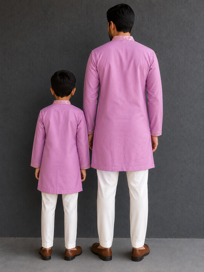 Lavendar Kurta set (MAASI KI SHAADI )