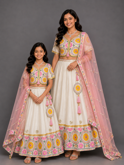 Sunflower charm  lehnga choli set