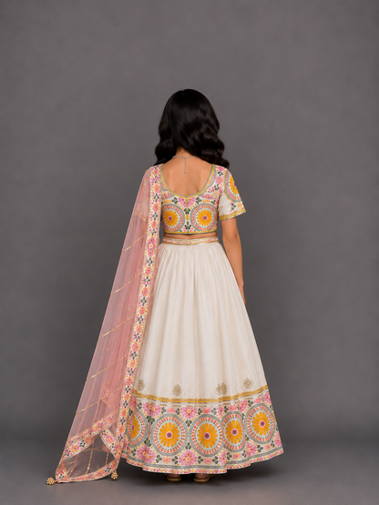 Sunflower charm  lehnga choli set