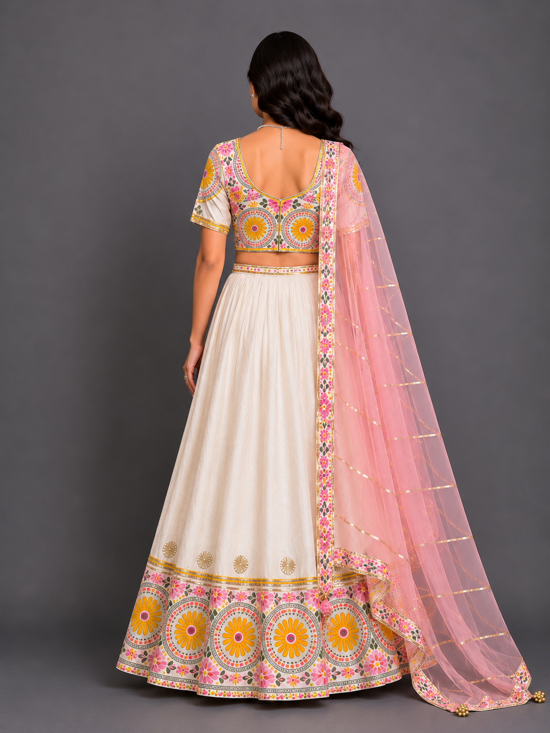 Sunflower charm  lehnga choli set