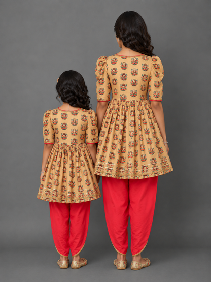 Gold Printed Ganpati Dhoti set