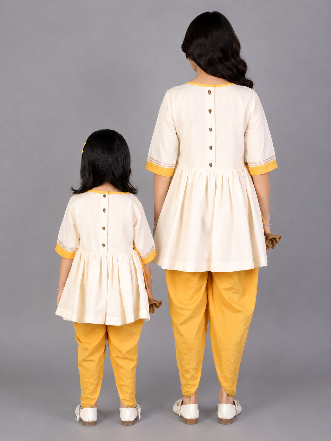 Offwhite Lohri Embroidery  Angrakha dhoti set