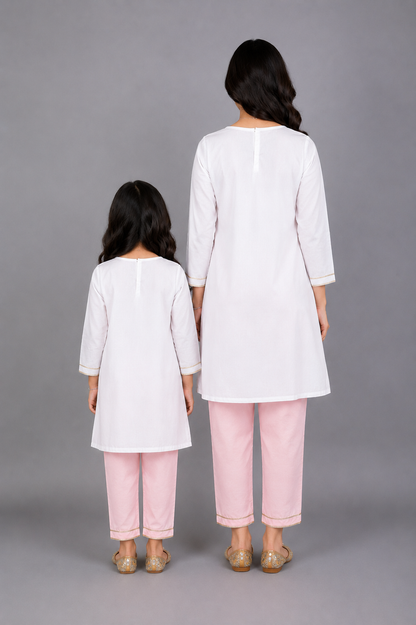 Holi Hai Girl Embroidered  Kurta Pyjama set