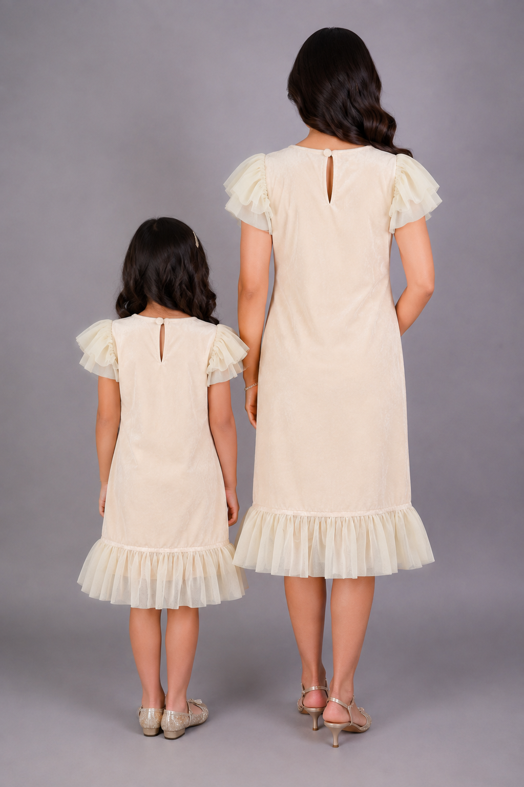 Off White  Velvet Merry Christmas  Dress