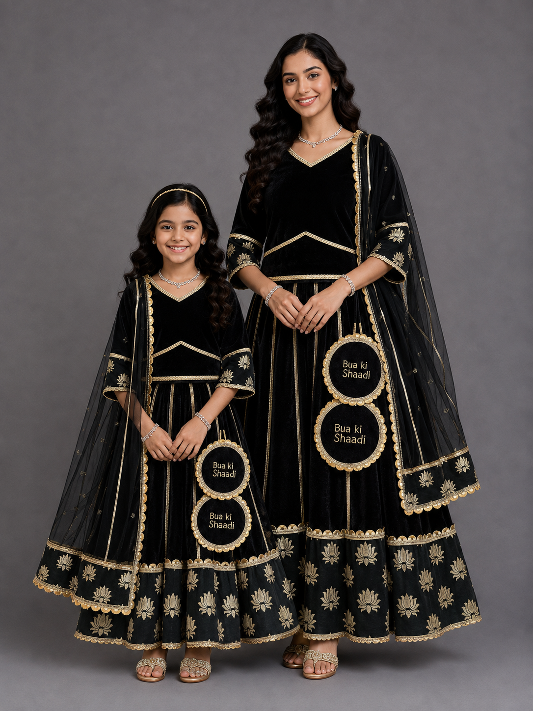 Black Velvet Lehnga (Bua Ki Shaadi )